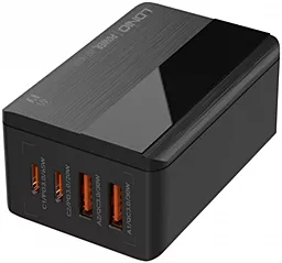 Сетевое зарядное устройство LDNio A4808Q 65W QC/PD 2xUSB-A-2xC c дисплеем Black - миниатюра 5