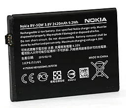 Аккумулятор Nokia Lumia 930 / BV-5QW / DV00DV6274 (2420 mAh) PowerPlant