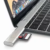Переходник-Cardreader Satechi Aluminum Type-C/USB 3.0 and Micro/SD Silver (ST-TCCRAS) - миниатюра 5