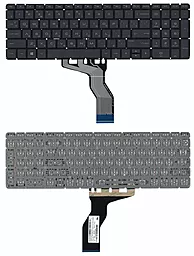 Клавиатура для ноутбука HP Pavilion 15-ab с зеленой подсветкой Black