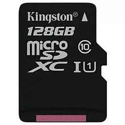 Карта пам'яті Kingston microSDXC 128GB Class 10 UHS-I U1 (SDC10G2/128GBSP) - мініатюра 2
