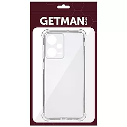 Чехол GETMAN Ease logo для Xiaomi Redmi Note 12 Pro+ 5G Transparent - миниатюра 2