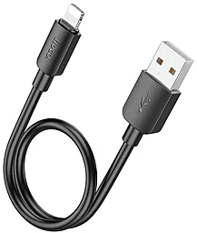 Кабель USB Hoco X96 Hyper 12w 2.4a 0.25m Lightning cable black - миниатюра 2
