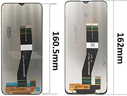 Дисплей Samsung Galaxy A03s A037 (160.5mm) с тачскрином и рамкой, Black - миниатюра 2