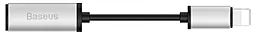 Аудіо-перехідник Baseus Fluency Lightning to 3.5mm Adapter Cable Silvery Black (CALB46-01) - мініатюра 4