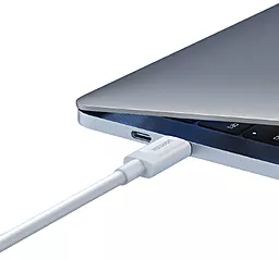 Кабель USB PD HD Ugreen US506 100W 5A 0.8M USB Type-C - Type-C Cable White (40113) - миниатюра 3