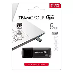 Флешка Team 8GB C153 USB 2.0 (TC1538GB01) Black - миниатюра 3