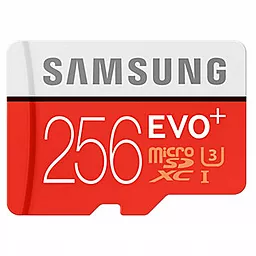 Карта пам'яті Samsung microSDXC 256GB EVO Plus Class 10 UHS-I U3 + SD-адаптер (MB-MC256DA) - мініатюра 2