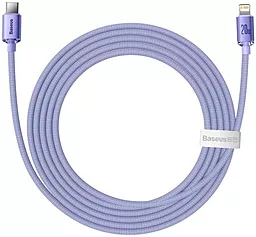 Кабель USB PD Baseus Crystal Shine 20W 2M USB Type-C - Lightning Cable Purple (CAJY000305) - миниатюра 5