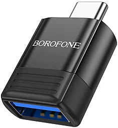 OTG-перехідник Borofone BV18 M-F USB Type-C -> USB-A 3.0 Black