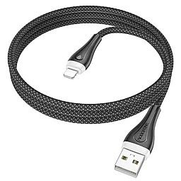 Кабель USB Borofone BX100 Advantage 12w 2.4a Lightning cable black - миниатюра 3