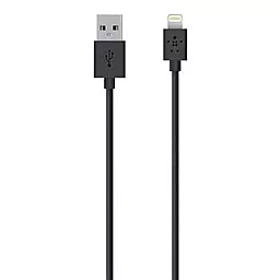 Кабель USB Belkin Lightning to USB ChargeSync Cable for iPhone 1.2m Black (F8J023bt04-BLK) - миниатюра 2