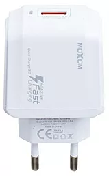 Сетевое зарядное устройство с быстрой зарядкой MOXOM KH-67Y QC3.0 + USB Type-C Cable White - миниатюра 6