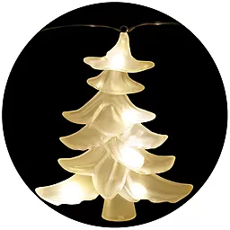 Набор декоративных украшений "Три маленькие елки" цвет теплый белый "Luca Lighting" (8718861498646)