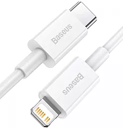 Кабель USB PD Baseus Superior 20W 0.25M USB Type-C - Lightning Cable White (CATLYS-02) - миниатюра 2