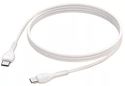 USB PD Кабель Hoco X37 Cool power 60W 3a USB Type-C - Type-C cable white - миниатюра 2