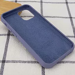 Чехол Silicone Case Full для Apple iPhone 13 Lavander Grey - миниатюра 2