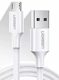 USB Кабель Ugreen US289 Nickel Plating 0.25M micro USB Cable White