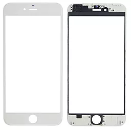 Корпусне скло дисплея Apple iPhone 6 Plus (з OCA плівкою) with frame (original) White