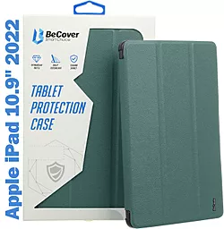 Чохол для планшету BeCover Direct Charge Pen з кріпленням Apple Pencil для Apple iPad 10.9" 2022 Dark Green (708496)