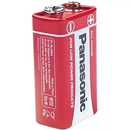Батарейка Panasonic 6F22 (крона) Red Zinc 1шт (6F22REL/1BP) - мініатюра 2