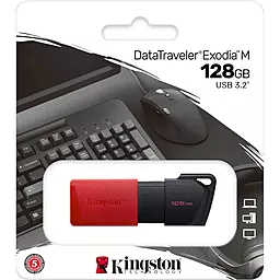 Флешка Kingston 128 GB DataTraveler Exodia M USB 3.2 Red (DTXM/128GB) - миниатюра 4