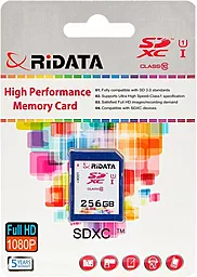 Карта памяти Ridata SDXC 256GB Class 10 UHS-I U1 (FF970342) - миниатюра 2