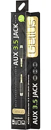 Аудио кабель Gelius AUX mini Jack 3.5mm M/M Cable 1 м black - миниатюра 3
