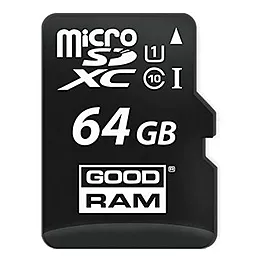 Карта пам'яті GooDRam microSDXC 64GB Class 10 UHS-I U1 + SD-адаптер (M1AA-0640R11) - мініатюра 2