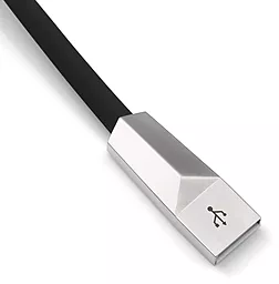 Кабель USB Hoco X4 Zinc Alloy 3-in-1 USB to Type-C/Lightning/micro USB cable black - миниатюра 7