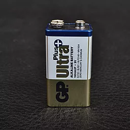 Батарейки GP 6LF22 / 6LR61 / 6LP3146 / MN1604 Alkaline КРОНА Ultra + 9V 1шт - миниатюра 2