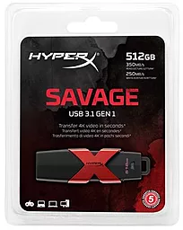 Флешка HyperX USB 3.1 Savage 512GB (HXS3/512GB) - мініатюра 3