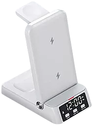 Бездротовий (індукційний) зарядний пристрій EasyLife A60 25w 4-in-1 + годинник white