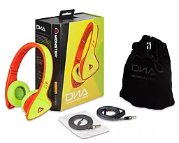 Навушники Monster DNA On-Ear Headphones Yellow on Neon Orange (MNS-128542-00) - мініатюра 2