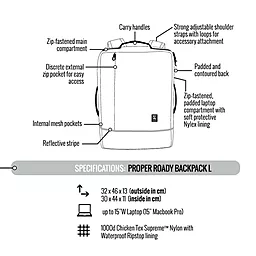 Рюкзак для ноутбука Crumpler Proper Roady Backpack L (PRYBP-L-002) - миниатюра 8