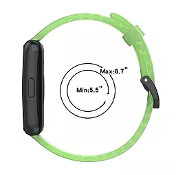 Сменный ремешок для умных часов Crystal Style Huawei Band 7/Honor Band 7 Green (709430) - миниатюра 2