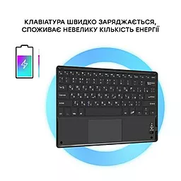 Чехол для планшета AIRON Premium Samsung Galaxy Tab A7 T500 + клавиатура + защитная пленка Чёрный (4822352781055) - миниатюра 7