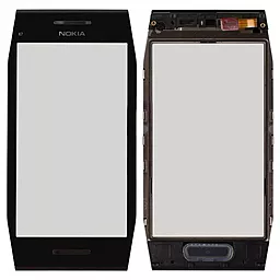 Сенсор (тачскрін) Nokia X7-00 with frame (original) Black