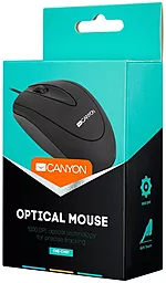 Компьютерная мышка Canyon CNE-CMS1 USB Black - миниатюра 3