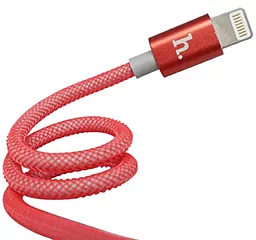 USB Кабель Hoco UPL09 Metal Carbon Lightning Cable Red - мініатюра 2