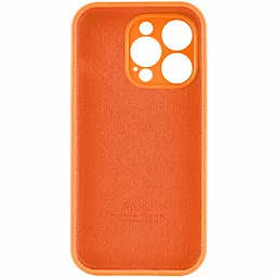 Чехол Silicone Case Full Camera для Apple iPhone 15 Pro Max Orange - миниатюра 2