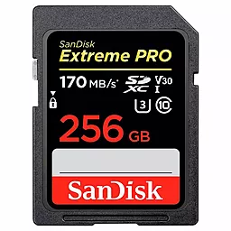 Карта памяти SanDisk SDXC 256GB Extreme Pro Class 10 UHS-I U3 V30 (SDSDXXY-256G-GN4IN)
