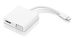 Мультипортовый USB Type-C хаб Lenovo USB-C - VGA/HDMI/USB (GX90T33021) Белый