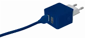 Мережевий зарядний пристрій Trust Urban Revolt Dual Smart Wall Charger (1A/1A) Blue - мініатюра 5