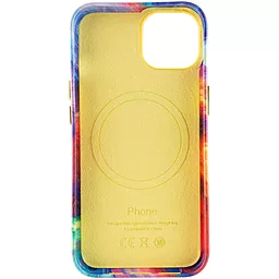 Кожаный чехол Colour Splash with MagSafe для Apple iPhone 12 Pro Max (6.7")  Yellow / Red  - миниатюра 2