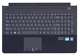 Клавіатура для ноутбуку Samsung RC520 з топ панеллю чорна