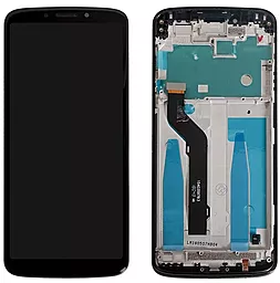 Дисплей Motorola Moto E5 Plus (XT1924) (159mm) с тачскрином и рамкой, Black