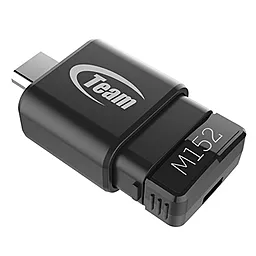 Флешка Team 32GB M152 USB 2.0 OTG (TM15232GB01) Black - миниатюра 3
