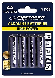 Батарейки Esperanza AA / LR06 Alkaline (EZB101) BLISTER CARD 4шт