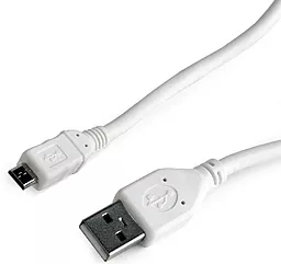 Кабель USB Cablexpert 3M micro USB Cable White (CCP-mUSB2-AMBM-W-10) - миниатюра 2